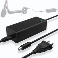 pair Chargeur trottinette electrique 42V 2A, Chargeur Batterie Vélo électrique 36V Lithium Adaptateur Universel