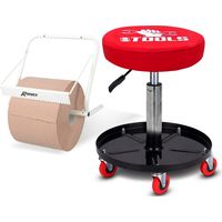 Tabouret Mécanicien BM TOOLS BMT-STOOL siège pivotant Hauteur réglable, roulettes / Supports OUTILS avec Distributeur de papier