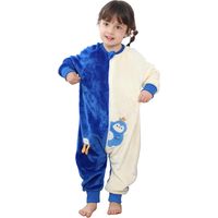 Gigoteuse à pied 2 hiver surpyjama polaire manches longues grenouillère pilou pilou 1-6 ans unisexe - 80cm