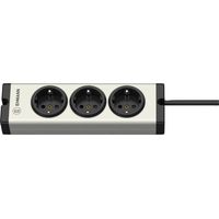 Ehmann 0600x00032031 Multipresa Argento, Nero Schuko 1 pz.