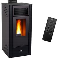 Poêle à granulés air Anita 11,6 kW Noir Sannover