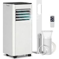 Climatiseur portable 7000 Minuterie ventilateur pour 26 m² Blanc BTU 4 en 1 refroidissement Déhumidificateur