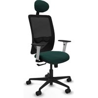 Silla piqueras y crespo Zulema negro similpiel malla