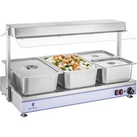 Placa calefactora eléctrica compacta, 3 lámparas halógenas, 1550 W, 230 V