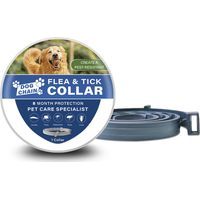 Collier Anti Puces pour Chien, Collier Anti Puces Et Anti Tique pour, 70cm, Longue Duree De Protection Collier Antiparasitaire,Naturel Collier Anti-Puce Chien pour Tous Types de Chiens.