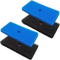 Deux ensembles de coton filtrant de rechange pour bassin extérieur, avec des médias filtrants grossiers et fins, adaptés au bassin n° 87.