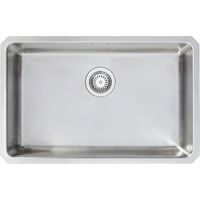 Prima+ R25 1.0 Bowl Undermount Extra Large Kitchen Sink with Waste Kit 700mm L x 450mm W - Stainless Steel