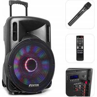 Haut-parleur portable 15" 800w Bt avec microphone Ft15led 170.093
