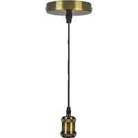 PENDEL VINTAGE 109CM E27 ORO CON CAVO TRECCIA