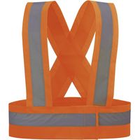 Gut sichtbare Hosenträger in Fluororange HVTORA Größe M JUBA