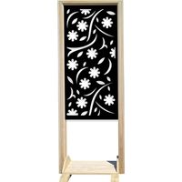 AUTUMN - Separè - Paravento modulabile - 70x190cm - in Legno e PVC Nero