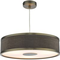 Alvaro Suspension Cylindrique à 3 Lumières Bronze Antique Champignon
