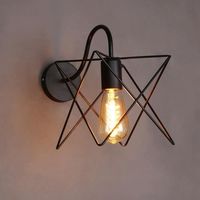 Stoex – Applique murale industrielle rétro en cage cube – E27 – Tension 110-220V – Luminaire vintage pour chambre