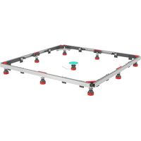 Mepa Montagerahmen SF Rechteck, Universal für Duschwannen von 700x700mm bis 1200x1200mm, Anti-Dreh- und Schallschutz-System ADS
