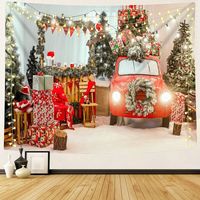 Christmas Tapestry Christmas Backdrop Background Wall Covering Tapestries for Party Living Room Bedroom Dorm Home Decor (200 150cm)