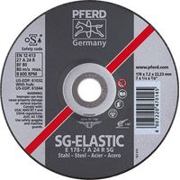Disco de cizallar SG-ELASTIC para el mecanización del acero, Ø x Espesor : 178 x 8,3 mm, Modelo acodado, Velocidad máx. 8600 tr/mn