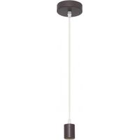 Braccio.pendente viso 1xe27 marrone regx10x10 cm