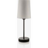 Moderne Tischlampe aus Metall und Stoff Alvar - Schwarz