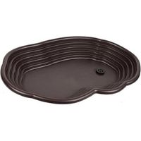 Plat d'eau Tortue avec Rampe et Plate-Forme, Bol d'alimentation pour Reptiles, Facile à changer l'eau, Intégrée l'aménagement paysager