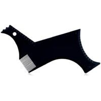 Gabarit de barbe pour homme, outil de coiffage, peigne à barbe double face, outil de beauté pour le rasage-Crezuo