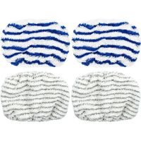 4 Pièces Applicable à Rowenta Clean And Steam Accessoires pour Rowenta Clean & Steam ZR005801/RY7/RY8, Accessoires Pour Steam Machines, Steam Cleaner Accessories, Tampons Lavable en Microfibre