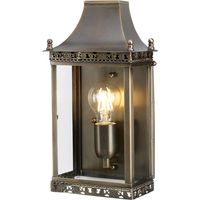 Elstead Regents Park - 1 Licht Außenwandlaterne Licht Antik Messing IP44, E27