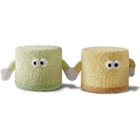 VERCART Rund Pouf, Innenbereich Sitzsack Fußhocker, Kreativer Sitzhocker, Sitzhocker für Kinder, Rundhocker,Grün