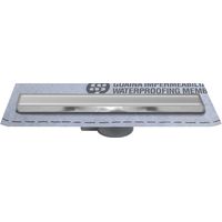 Caniveau de douche à encastrer 45 cm - gaine 1 m²