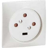 Legrand 055425 Socle à encastrer 3P+T 20A 80x80 à vis