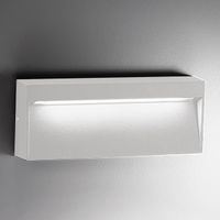 Bottom Lampada da parete LED design rettangolare in alluminio bianco opaco 8,5W IP54 3000K 729lm, ideale per illuminazione residenziale