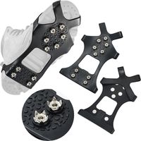 Ice spikes for shoes and boots - anti-slip spikes for ice, snow and outdoor activities - durable and easy to use (1 pair XL)