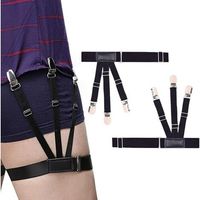 Supports de chemises pour homme, Porte chemise pour homme, Porte chemise, Porte chemise élastique réglable avec pinces antidérapantes élastique unisexe -1 paire