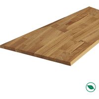 Forestea – Plateau chêne massif huilé 1600 x 800 x 22 mm – Lamellé collé – FSC 100% pour intérieur – Résistant aux tâches et vieillissement