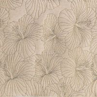 Tissu aux fleurs d'hibiscus Doré 300 cm