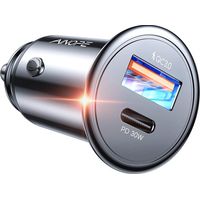 Allume Cigare Chargeur USB C 48W Chargeur Voiture PD&QC3.0 Rapide Allume Cigare USB Adaptateur pour iPhone 13 12 11 Pro Max X XR XS 8, Samsung Note20 S21 Huawei iPad
