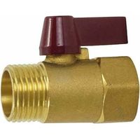1/2 Zoll BSP Messing-Kugelhahn, Außengewinde auf Innengewinde, Absperrventil für Erdgas, Luft, Wasser, Kraftstoff (1 Stück)