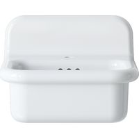 Lavabo retro de cerámica de 50 cm - True Colors Lite - Redondeado - Blanco