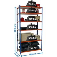Simonrack Moderne Regal Blau Orange Holz Metall Stabil