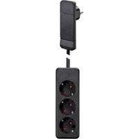 NVB 104551 Multipresa Nero Spina piatta 1 pz.