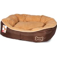 K&F PERRO CUNA CHIPZ REDONDA, BEIGE 52 X 46 X 18CM