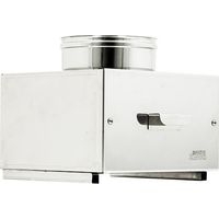 Camera raccolta ceneri di 130 - de 180mm per tubo doppia parete in acciaio inox