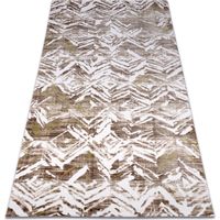 Carpet ACRYLIC DIZAYN 121 beige / green beige 80x300 cm