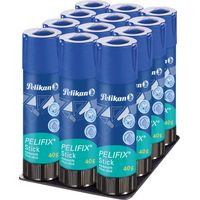 Pelikan Pelifix Colla Stick Trasparente Maxi 40g Senza Solventi Lavabile 12 Pezzi