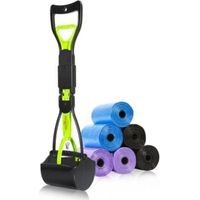 Ramasse-crottes - TD® - 60x13.5cm - Long manche - 120 sacs biodégradables - Ergonomique