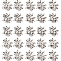 Lot de 25 Fixations crochet vis Placo Longueur 20 mm Alu - L'Attachante