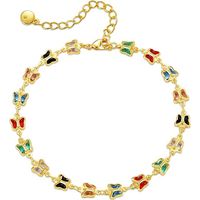 Bracelets de cheville plaqués or 18 carats pour femmes