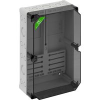 Spelsberg Caja de contador, tipo de protección IP54/IP65, resistencia al impacto IK08, clase de protección II, tensión nominal 400V AC, libre de halógenos, 74900501