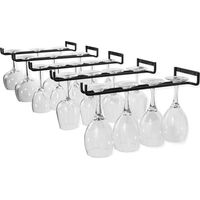 Hanging Glass Rack - Wine Glass Rack with 5 Rails for 13-18 Glasses, 30cm5cm2cm