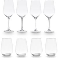 Gläser und Weingläser, 8er-Set