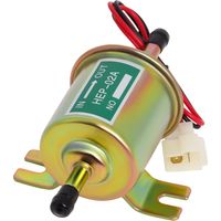 Universal Electric Fuel Pump 12V Low Pressure 4-7 PSI Inline Fuel Pump For Gasoline or Diesel Engine HEP-02A Motorcycle Carburetor ATV Trucks Boats By Gekufa